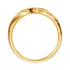 14k Yellow Gold Freeform Ring , Size 7
