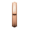 14k Rose Gold 4mm Milgrain Band, Size 7