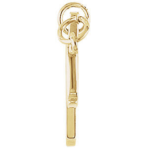 14k Yellow Gold "Love You" Neck Trim Pendant Mounting