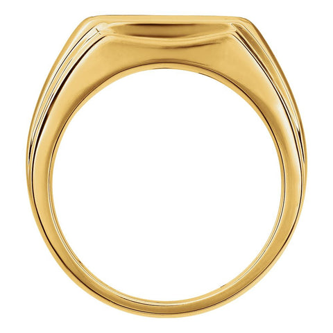 14K Two-Tone 3/8 CTW Diamond Men's Ring, Size 10