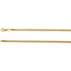 3 mm Flexible Herringbone Chain in 14k Yellow Gold ( 18 Inch )