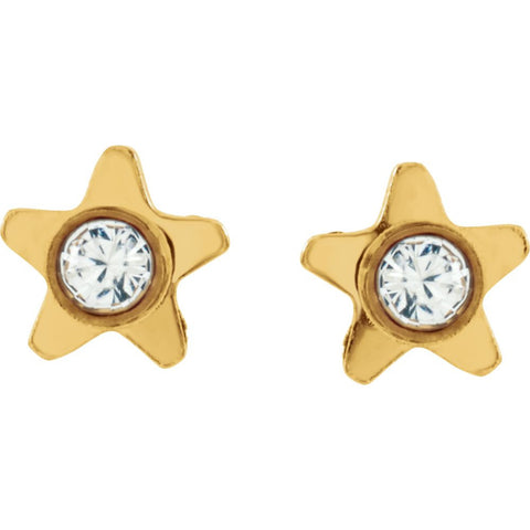 Star Accented Inverness Piercing Earrings