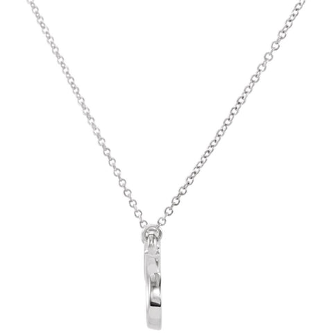14k White Gold Freeform Bar 16" Necklace