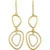 14k Yellow Gold 3/8 CTW Diamond Open Silhouette Earrings
