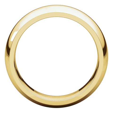 18k Yellow Gold 7mm Comfort Fit Band, Size 13