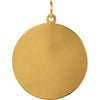 14k Yellow Gold 25.25mm Round St. Florian Medal