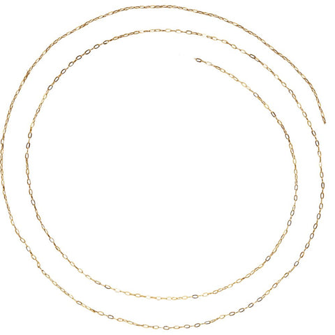 14k Yellow Gold .50mm Solid Cable 16" Chain