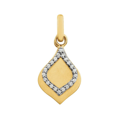 14k Yellow Gold .08 CTW Diamond Pendant