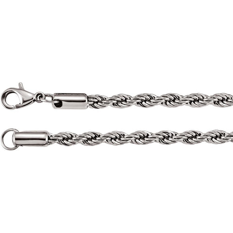 Stainless Steel 4mm Rope Chain