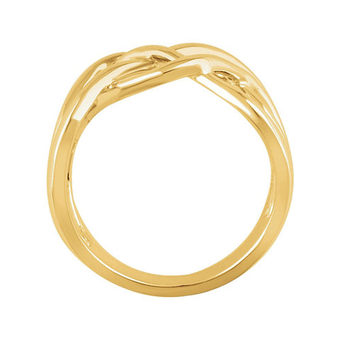 14k Yellow Gold Criss Cross Ring