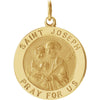 18.00 mm St. Joseph Medal in 14K Yellow Gold