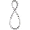 14K White Gold Freeform Pendant