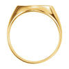 14k Yellow Gold 13mm Men's Coin Ring, Size 6