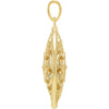 14k Yellow Gold Filigree Pendant