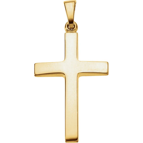 14k Yellow Gold Cross Pendant