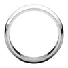 14k White Gold 6mm Milgrain Band, Size 10