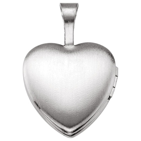 Sterling Silver Baptism Heart Locket