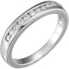 Wedding Band For Matching Engagement Ring in 14K White Gold (Size 6)