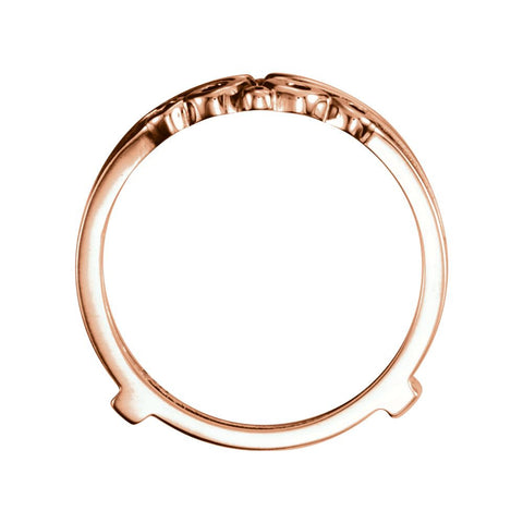 14k Rose Gold Metal Ring Guard, Size 7