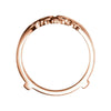 14k Rose Gold Metal Ring Guard, Size 7