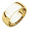 07.00 mm Light Comfort-Fit Wedding Band Ring in 14K Yellow Gold ( Size 6.5 )