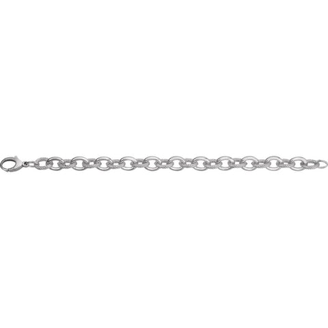 Sterling Silver Link 7.5" Chain