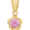 14K Yellow Gold October CZ Birthstone Pendant