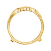 14k Yellow Gold Ring Guard, Size 6