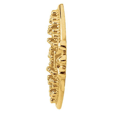 14k Yellow Gold 1.7mm Round 11-Stone Trim