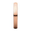 14k Rose Gold 3mm Half Round Light Band, Size 7.5