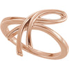 14k Rose Gold Freeform Ring, Size 7