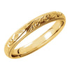 14k Yellow Gold 3mm Comfort-Fit Band, Size 7