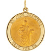 25.00 mm St. Jude Thaddeus Medal in 14K Yellow Gold