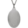 Sterling Silver 25.5x17.75mm Oval St. Jude Thaddeus 24" Necklace