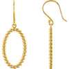Pair of Precious Metal Fashion Earrings in 14k Yellow Gold