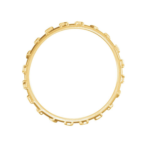 10k Yellow Gold Pray Ring Size 6