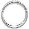 14k White Gold 1/5 CTW Diamond Ring, Size 7