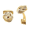14k Yellow Gold Knot Cuff Links