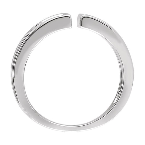14k White Gold Freeform Ring, Size 7