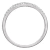 14k White Gold 3/8 CTW Diamond Ring, Size 7