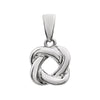 14k White Gold Knot Design Pendant