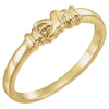 Holy Spirit Chastity Ring in 10k Yellow Gold ( Size 6 )