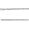 14K White Gold 3mm Rope 24-Inch Chain