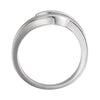 14k White Gold Peg Engagement Base, Size 6