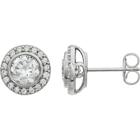 Sterling Silver Cubic Zirconia Earrings
