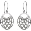 14k White Gold .06 CTW Diamond Earrings
