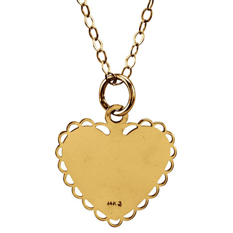 14k Yellow Gold "Daddy's Little Girl" 15" Necklace
