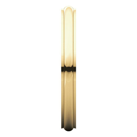 14k Yellow Gold 2.5mm Comfort Fit Edge Band , Size 5.5