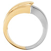 14K Yellow & White Fashion Ring, Size 6