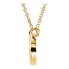 14k Yellow Gold Concave 18" Necklace
